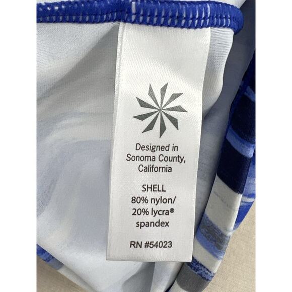 NWT~Athleta Women’s Swim Wailea Long Sleeve Rashguard Blue Size Large - Picture 13 of 14